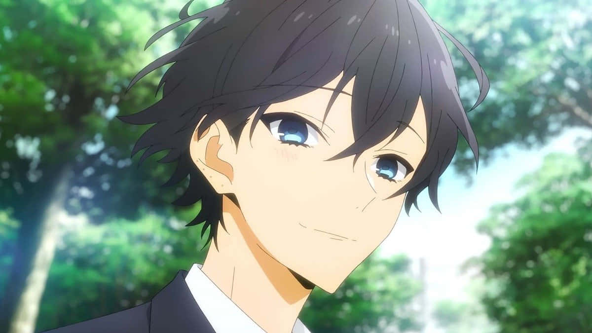 Miyamura Smiling Profile Picture Wallpaper