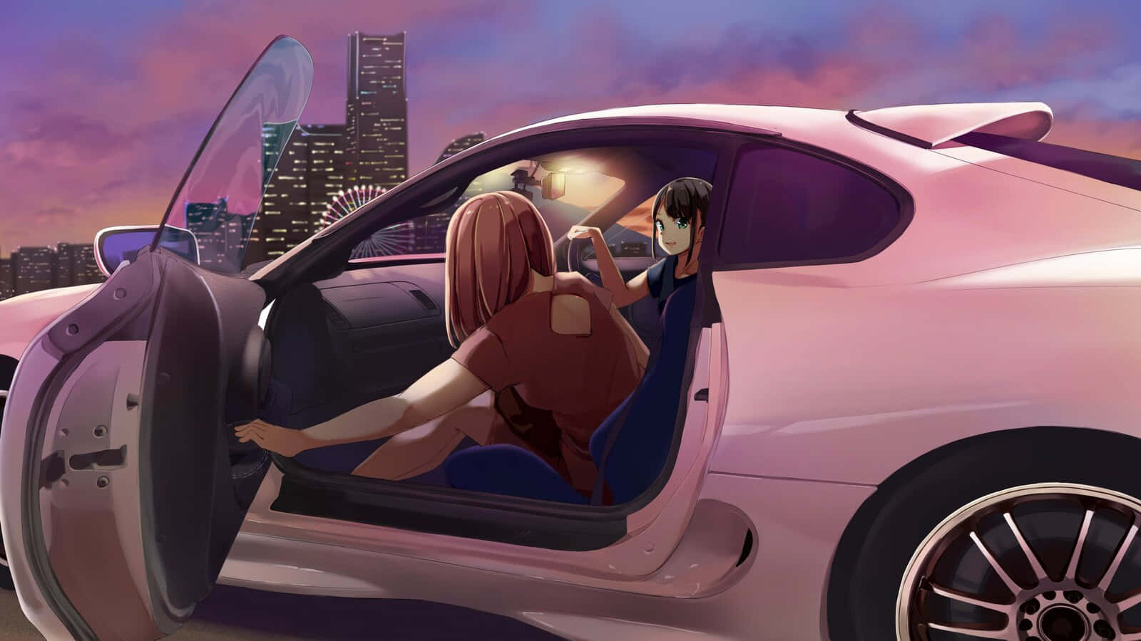 Mk 5 Toyota Supra Jdm Anime Wallpaper