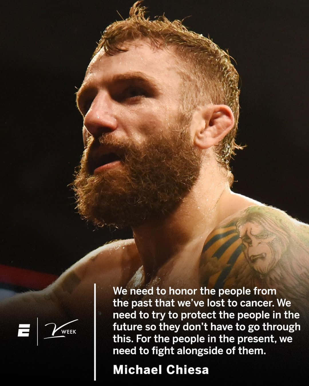 Mma Fighter Michael Chiesa Quote Wallpaper