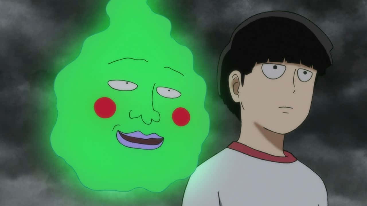 Mob Psycho 100's Ekubo Smirking In Action Wallpaper