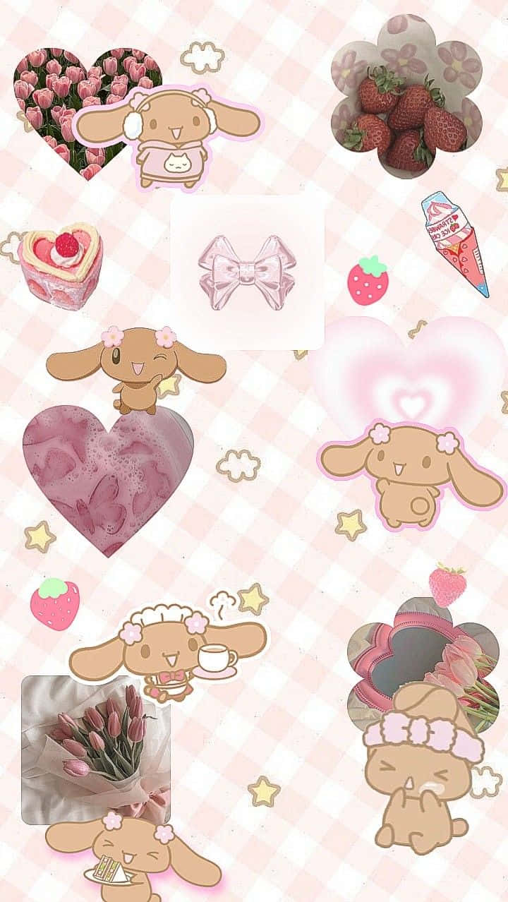 Mocha Sanrio Collage Wallpaper Wallpaper