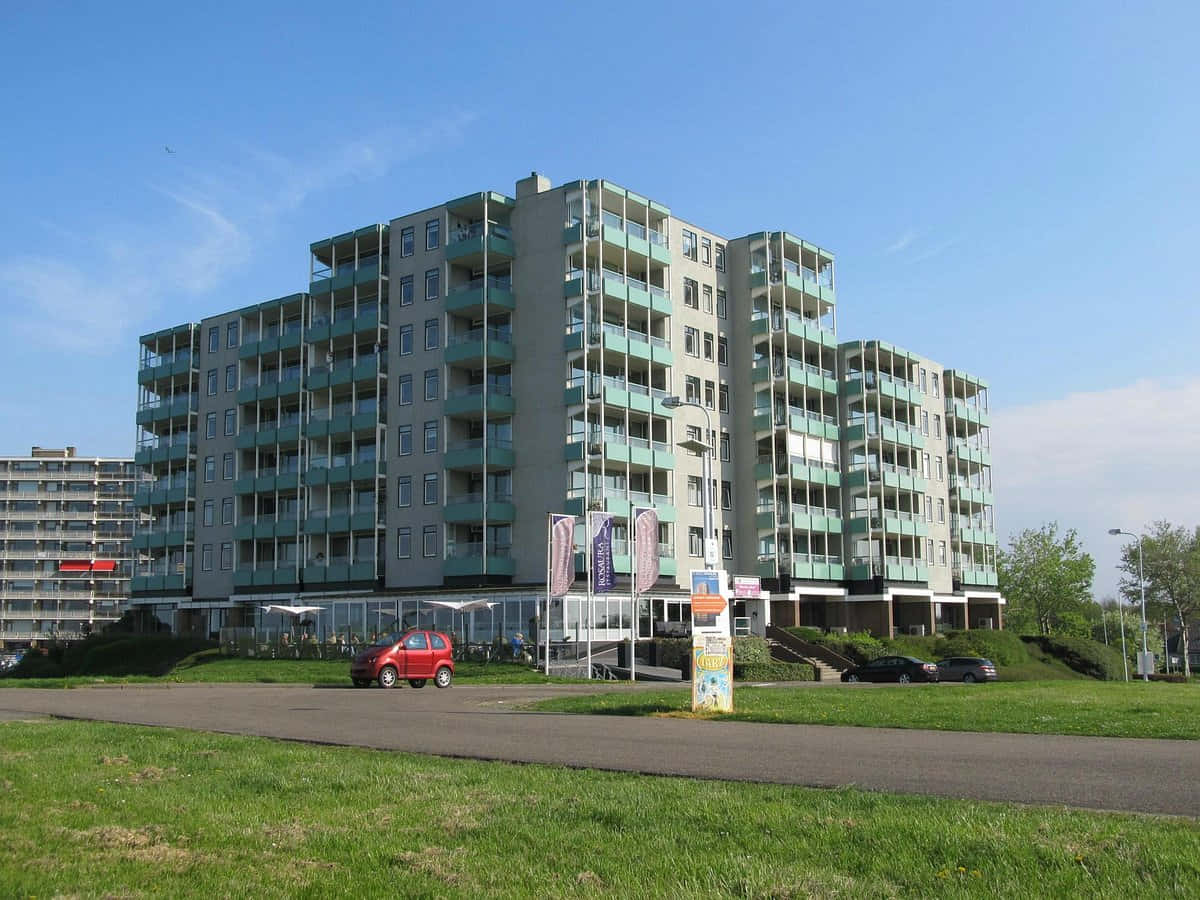 Modern Apartment Building Terneuzen Wallpaper