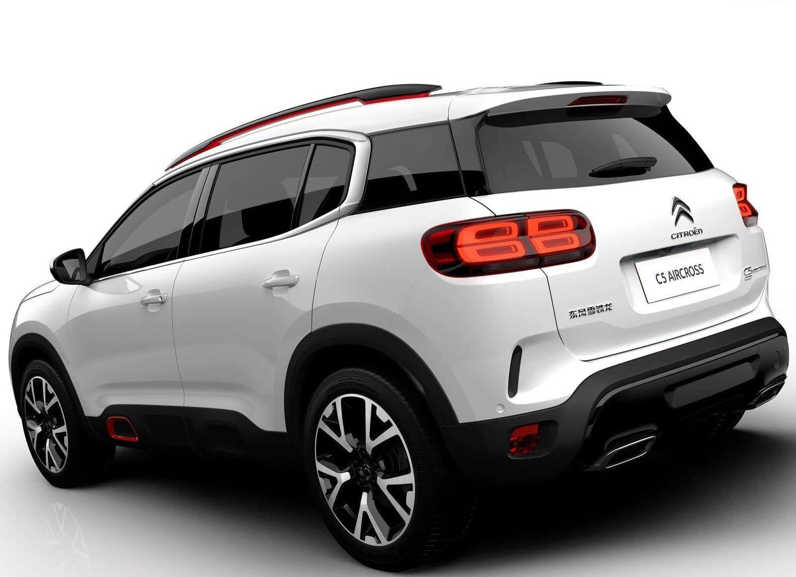 Modern Citroen C5 Aircross In Dynamic Motion Wallpaper