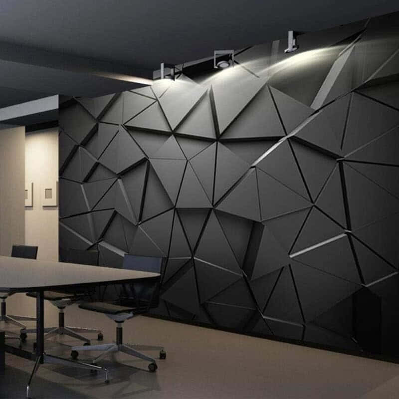 Modern Geometric Wall Design Wallpaper