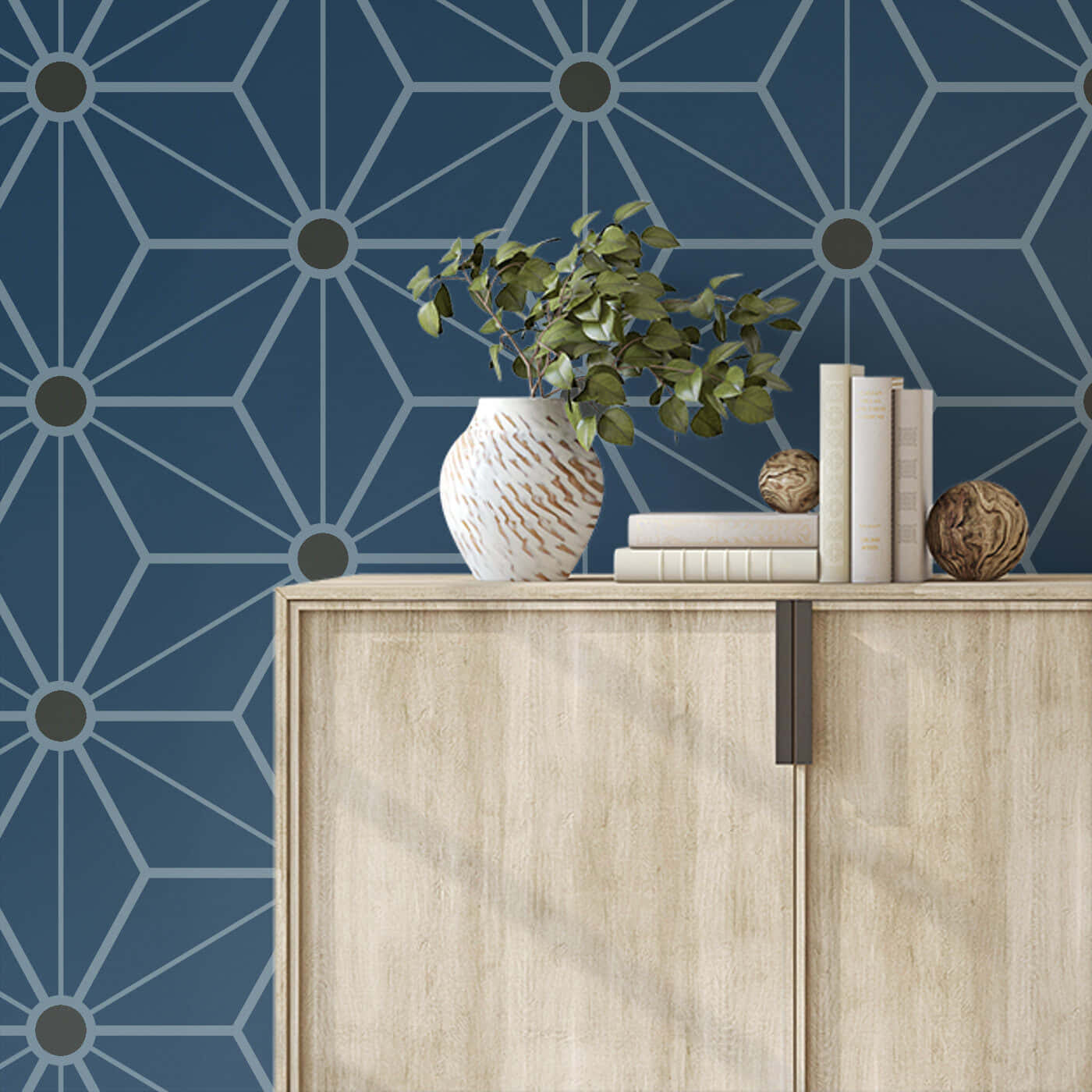 Modern Geometric Wallpaper Decor Wallpaper