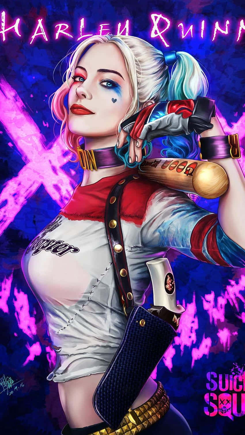 Modern Harley Quinn Artwork Wallpaper