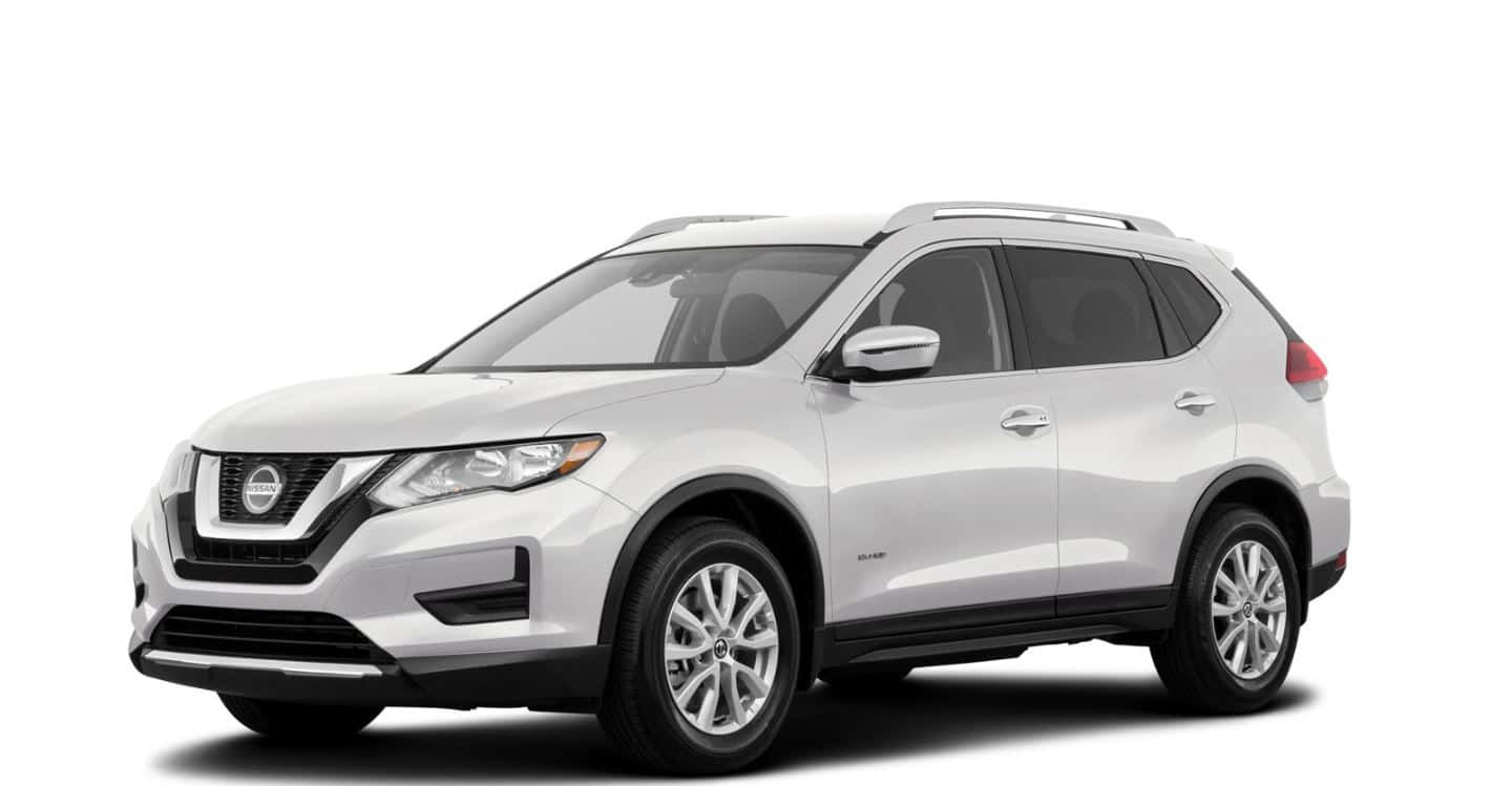 Modern Nissan Rogue Suv Vehicle Cruising On A Highway. Wallpaper