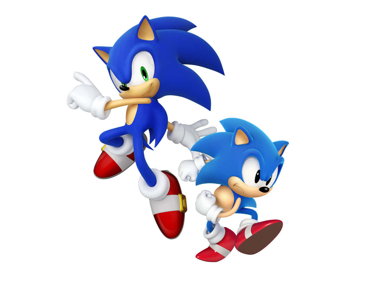 Modern Sonic Running Wallpaper