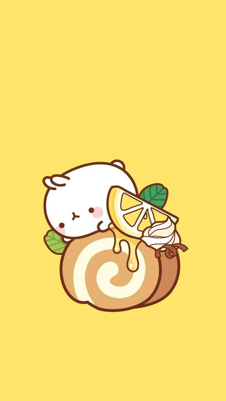 Molang With A Lemon Wallpaper