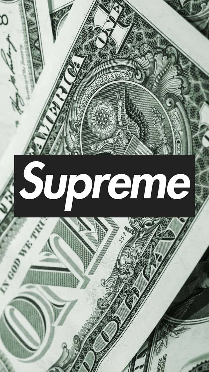 Money Bag Supreme Closeup Dollar Bill Wallpaper