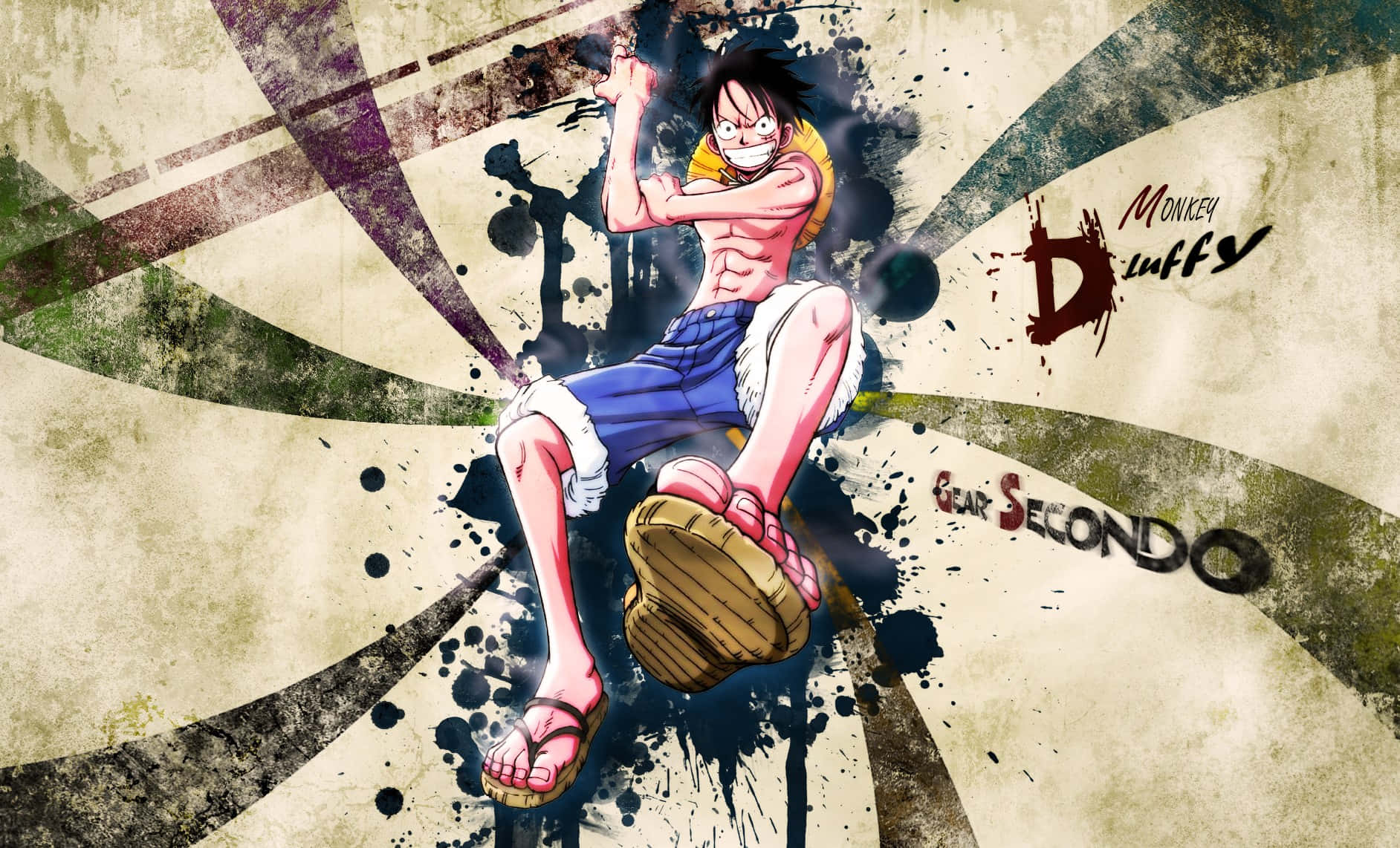 Monkey_ D_ Luffy_ Gear_ Secondo_ Artwork Wallpaper