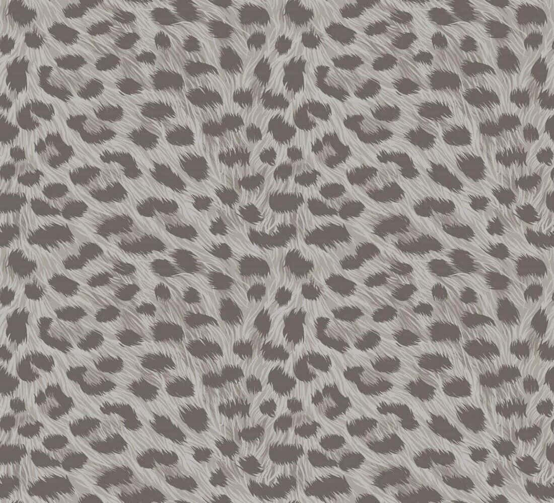 Monochrome Leopard Print Pattern Wallpaper