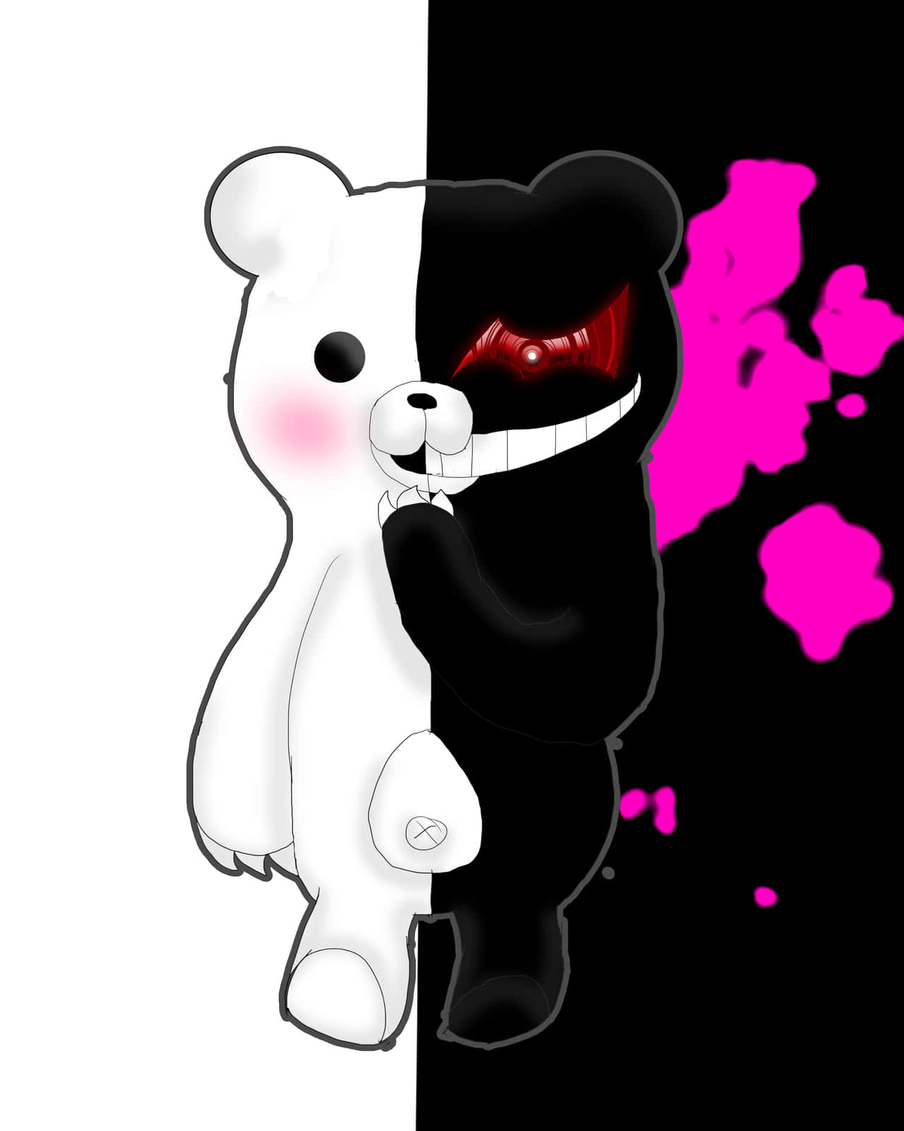 Monokuma Sinister Robotic Bear Wallpaper