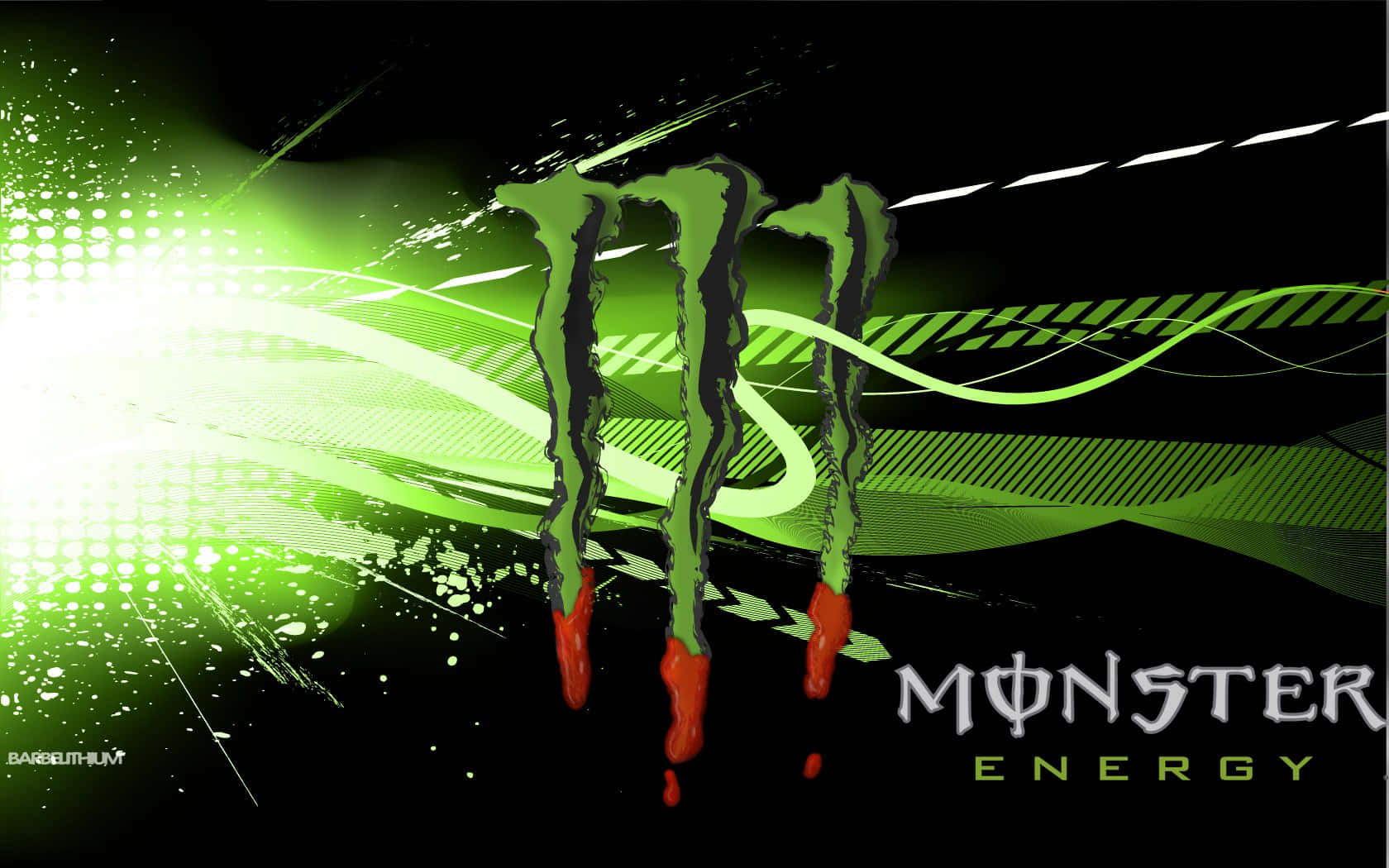 Monster Energy Drink Artistic Design Wallpaper