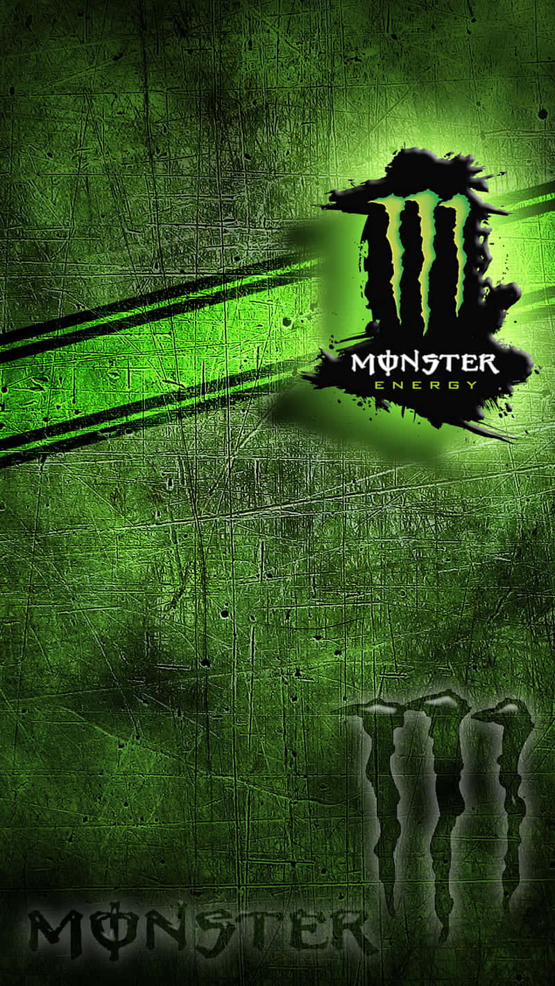 Monster Energy Green Background Wallpaper