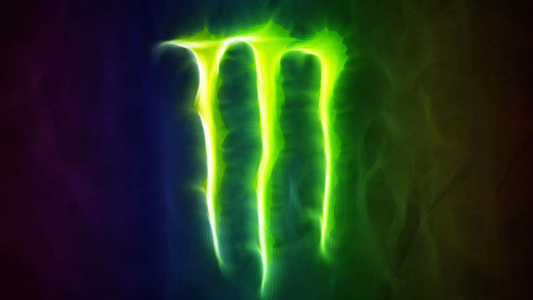 Monster Energy Logo Neon Glow Wallpaper