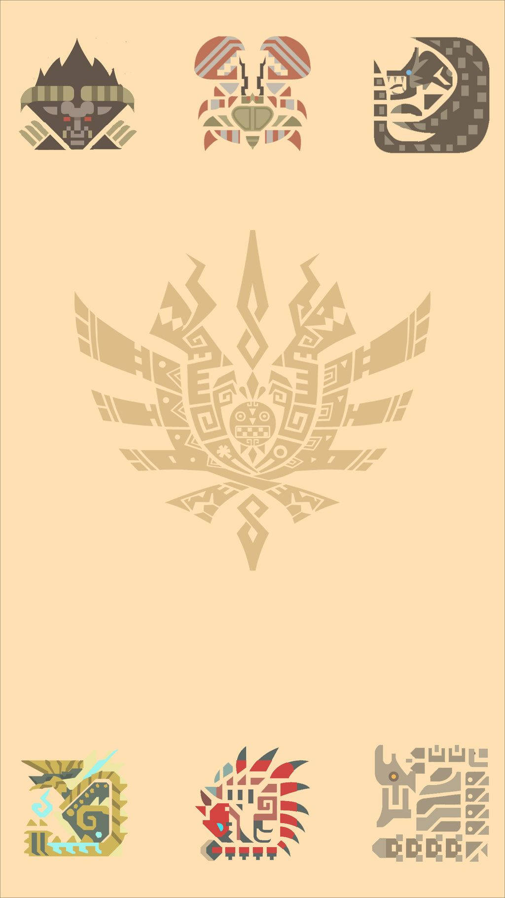 Monster Hunter Iphone Game Logo Wallpaper