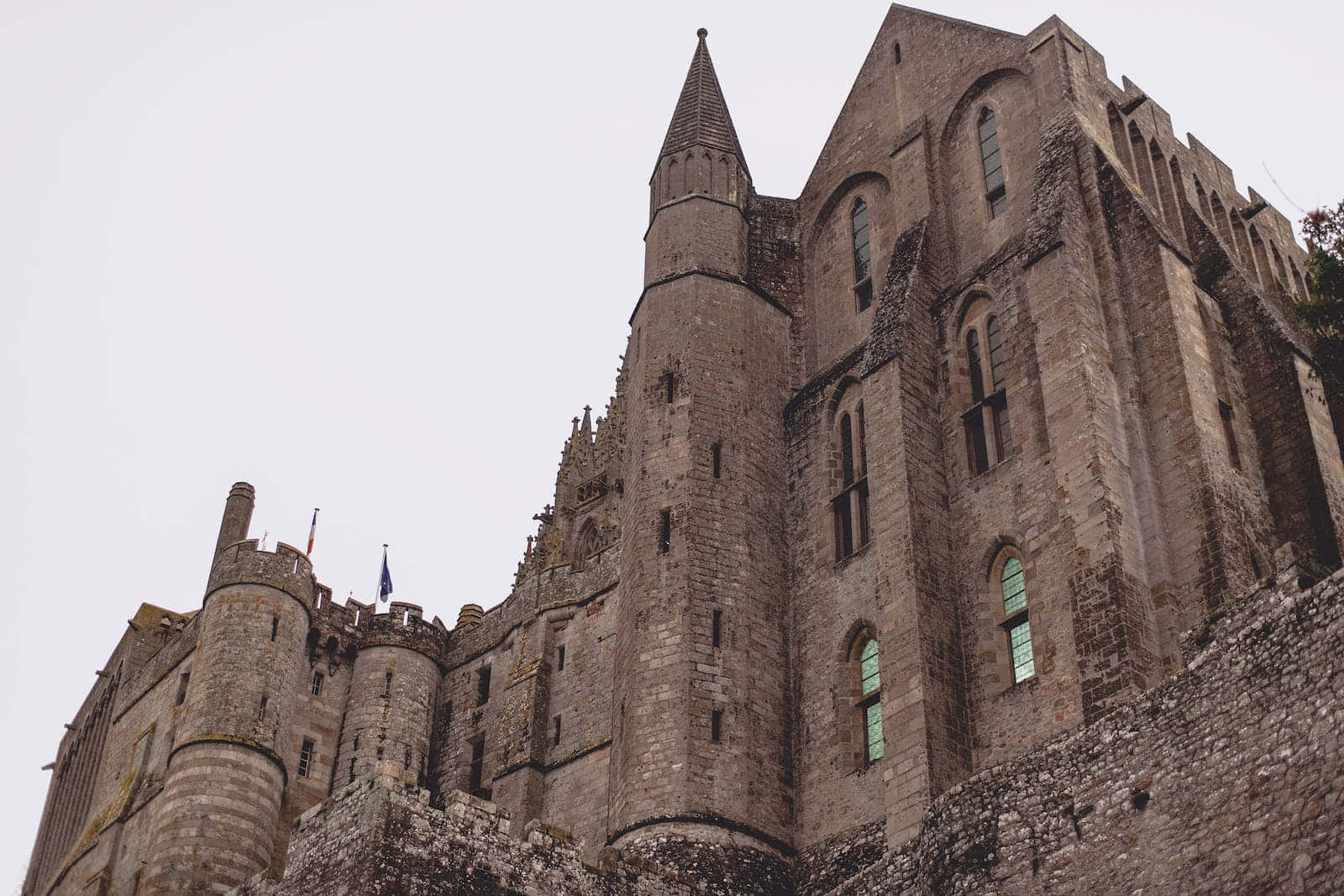 Mont-saint-michel Abbey Built In Middle Ages Wallpaper