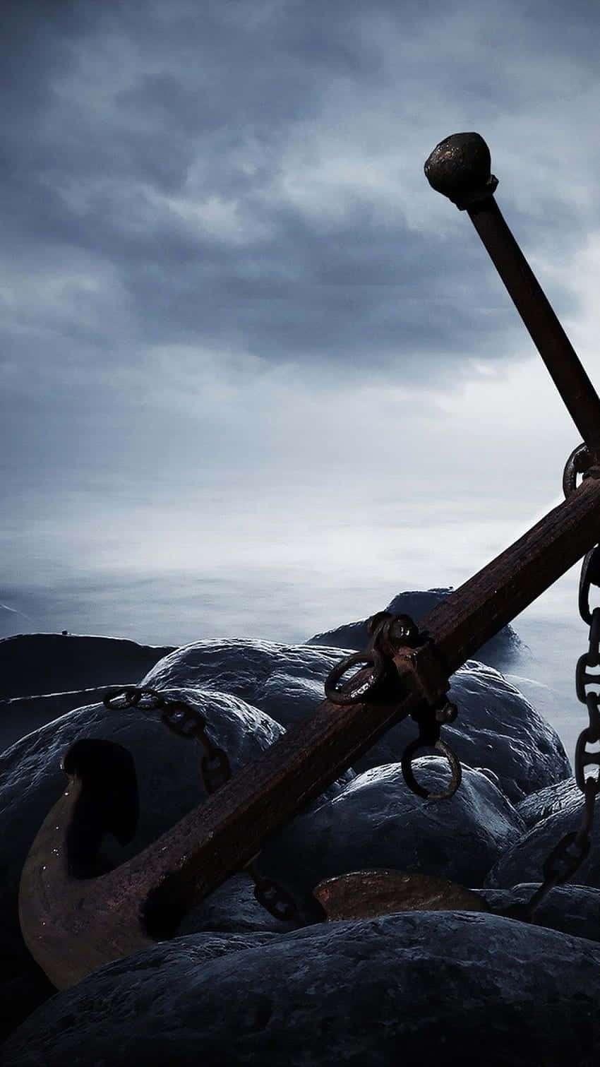 Moody_ Anchor_and_ Chains Wallpaper