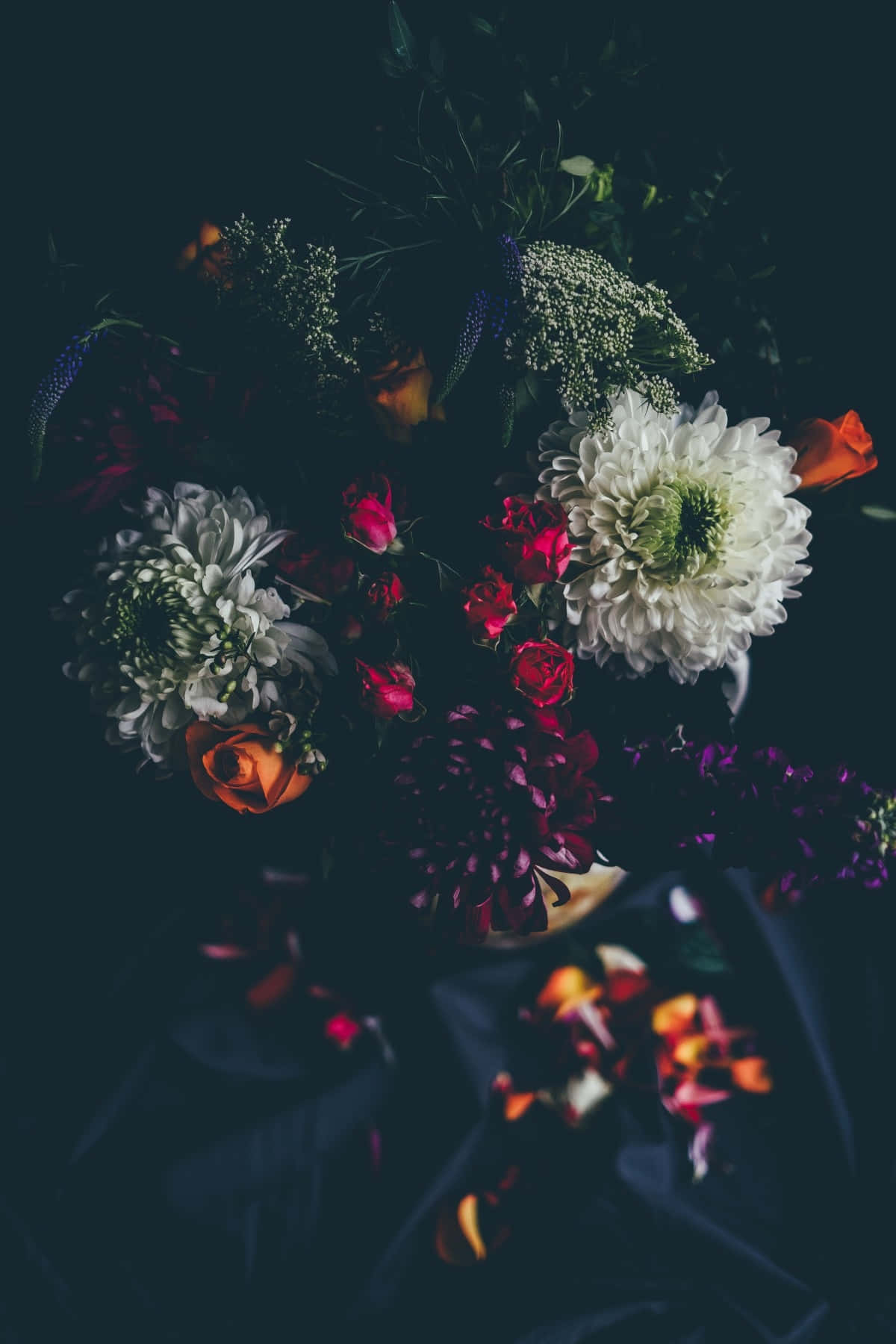 Moody Floral Aesthetic.jpg Wallpaper