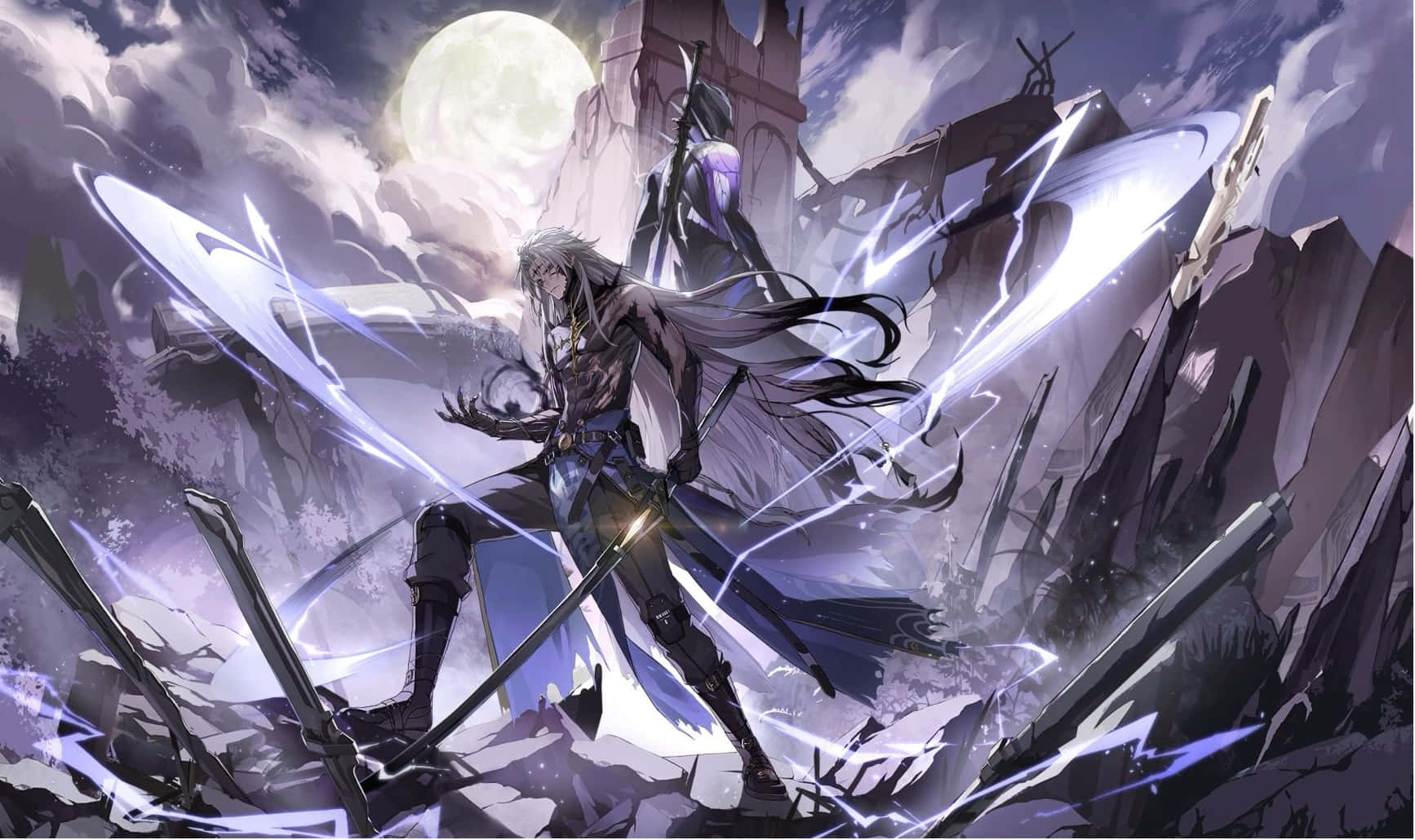 Moonlit_ Blade_ Master Wallpaper