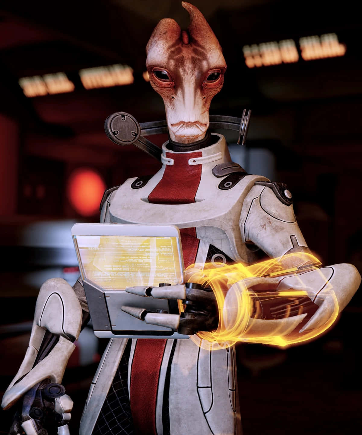 Mordin Solus In Action Wallpaper