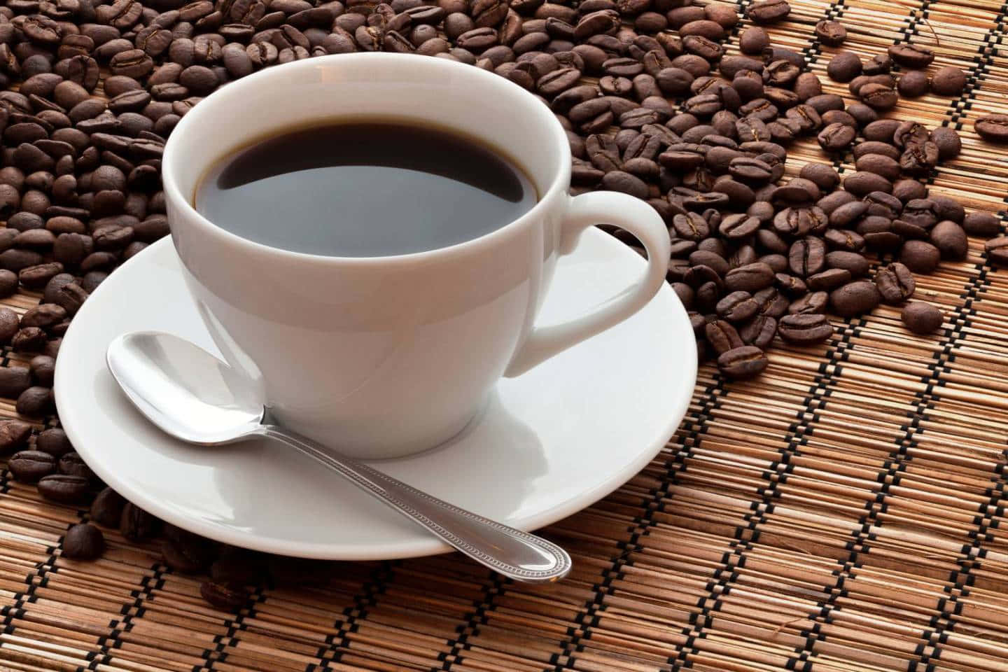 Morning Coffee Cup Beans.jpg Wallpaper