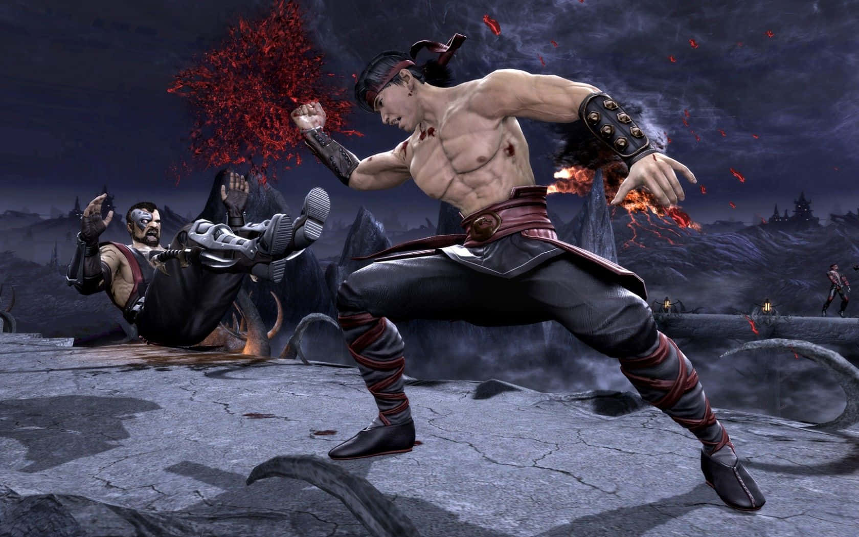 Mortal Kombat - Liu Kang In Action Wallpaper