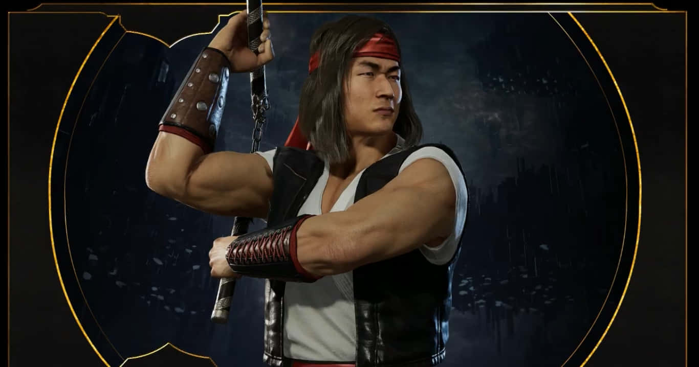 Mortal Kombat's Fearless Warrior, Liu Kang In Action Wallpaper