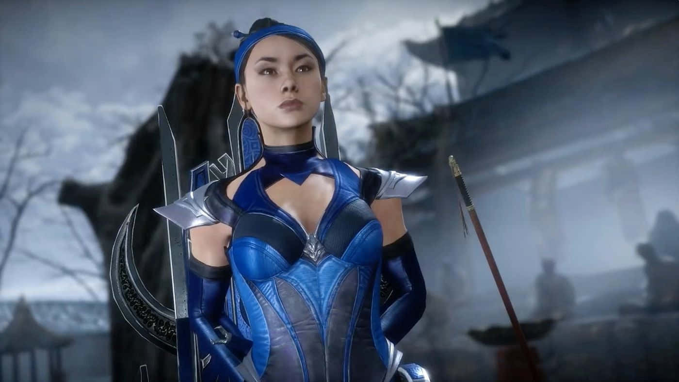 Mortal Kombat's Kitana In Battle Stance Wallpaper