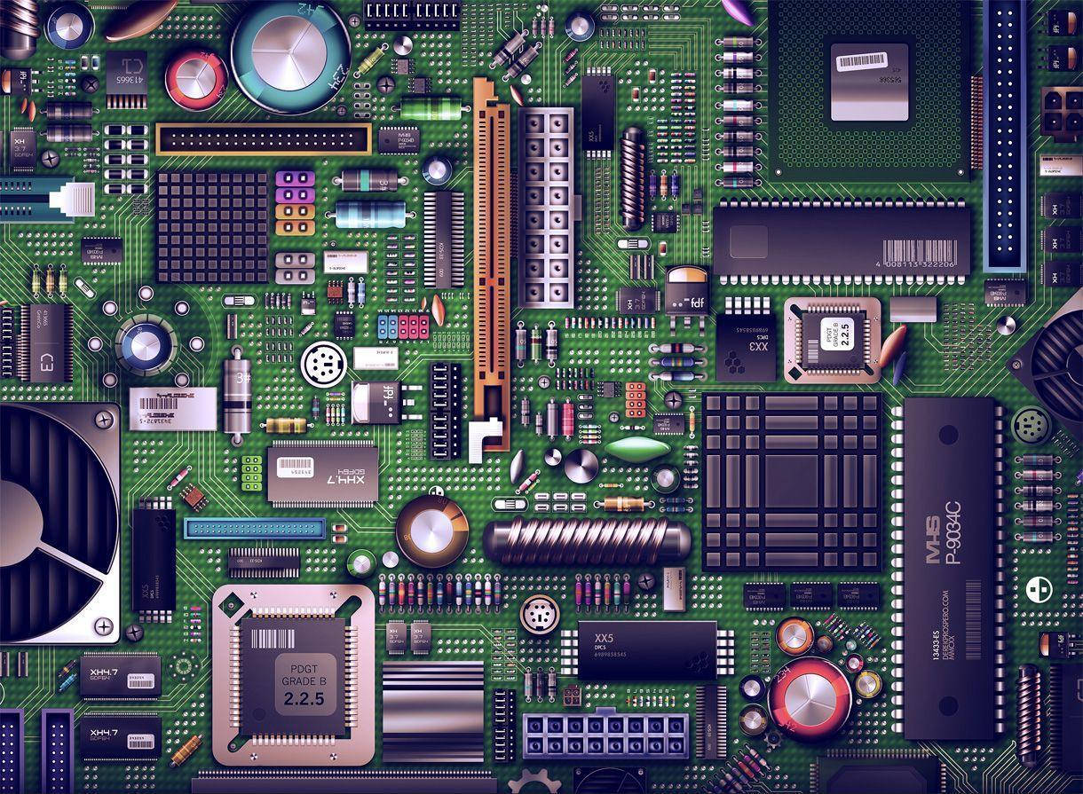 Motherboard Digital Art Wallpaper