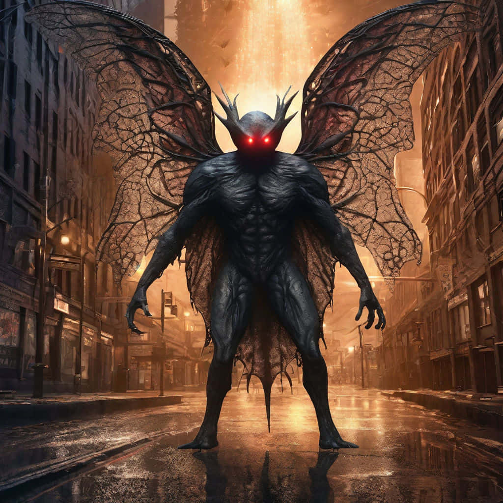 Mothman_ Cryptid_in_ Urban_ Legend Wallpaper