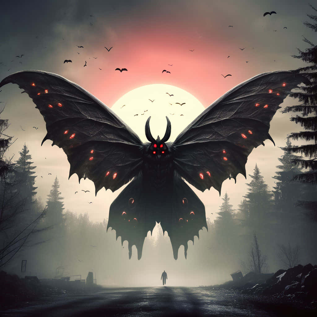 Mothman_ Presence_ At_ Dusk Wallpaper