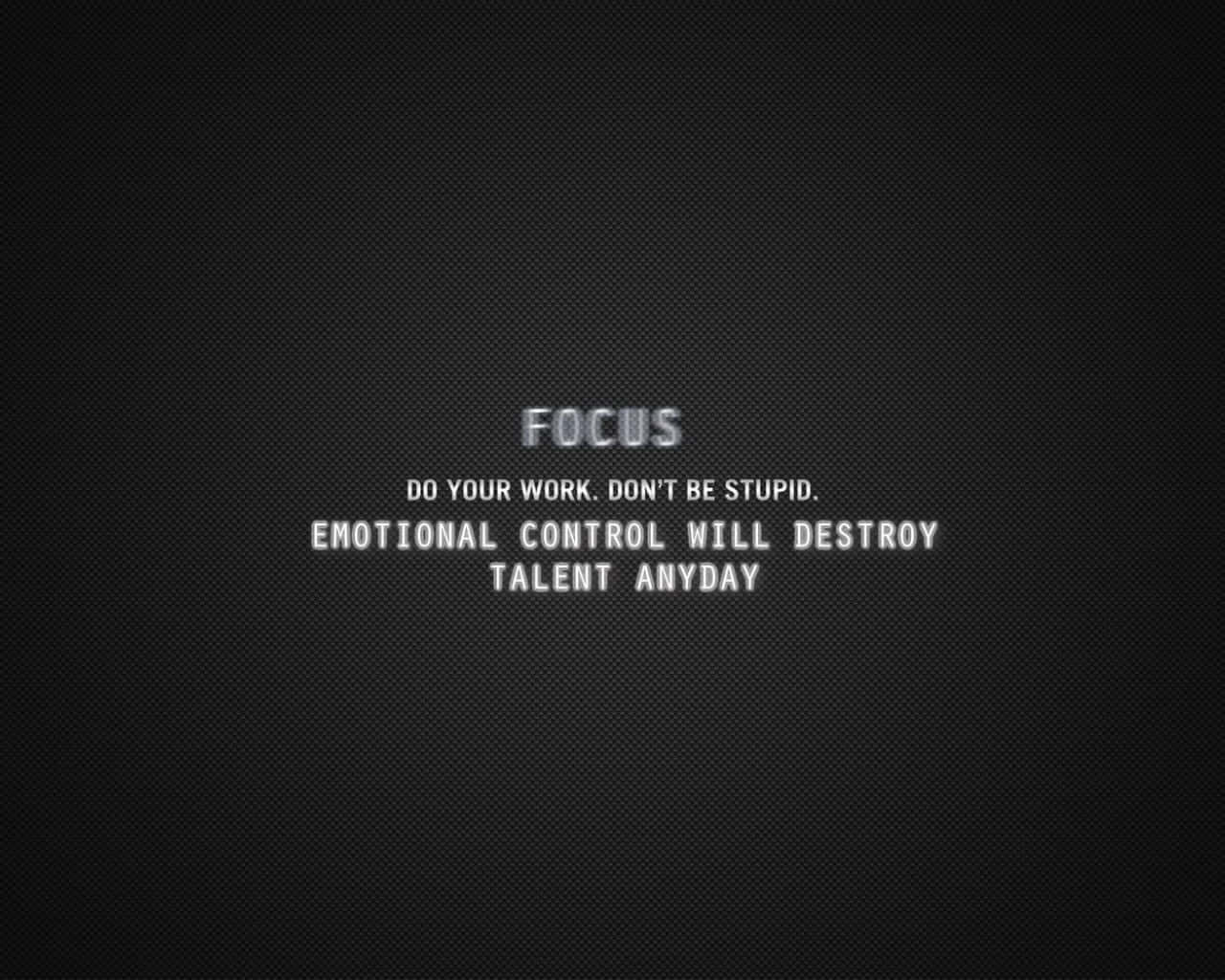 Motivational Focus Quote Black Background Wallpaper