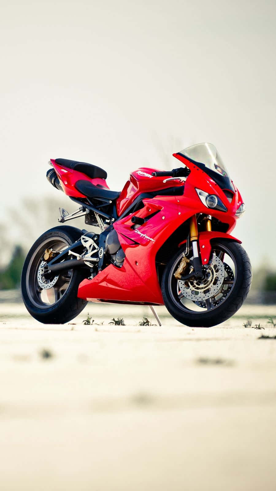 Motorcycle Iphone Red Triumph Daytona Wallpaper