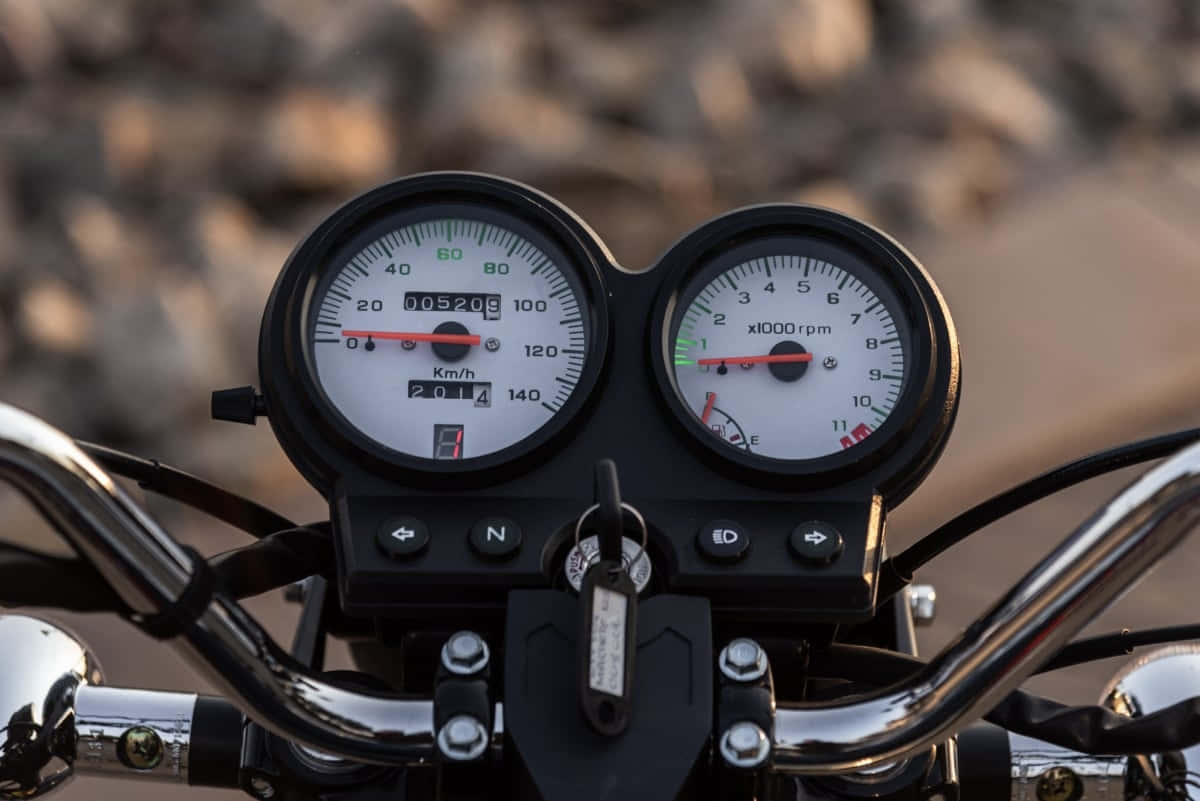 Motorcycle Speedometerand Tachometer Wallpaper