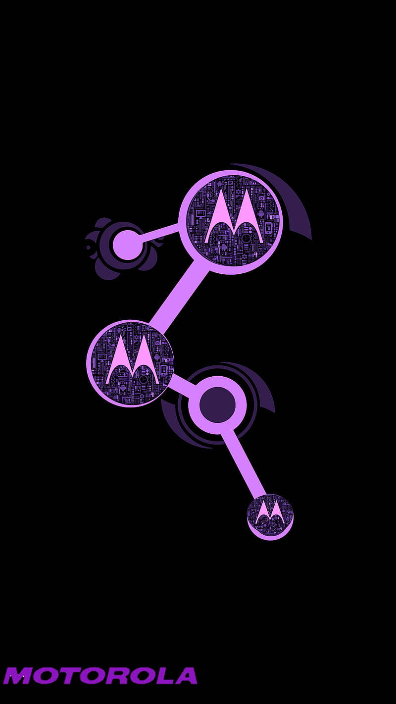 Motorola Purple Black Art Wallpaper