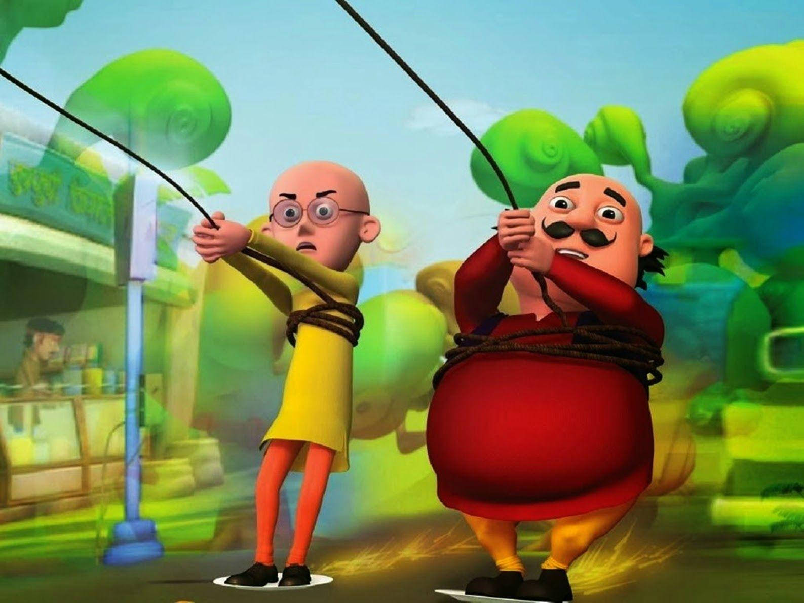 Motu Patlu Rope Wallpaper