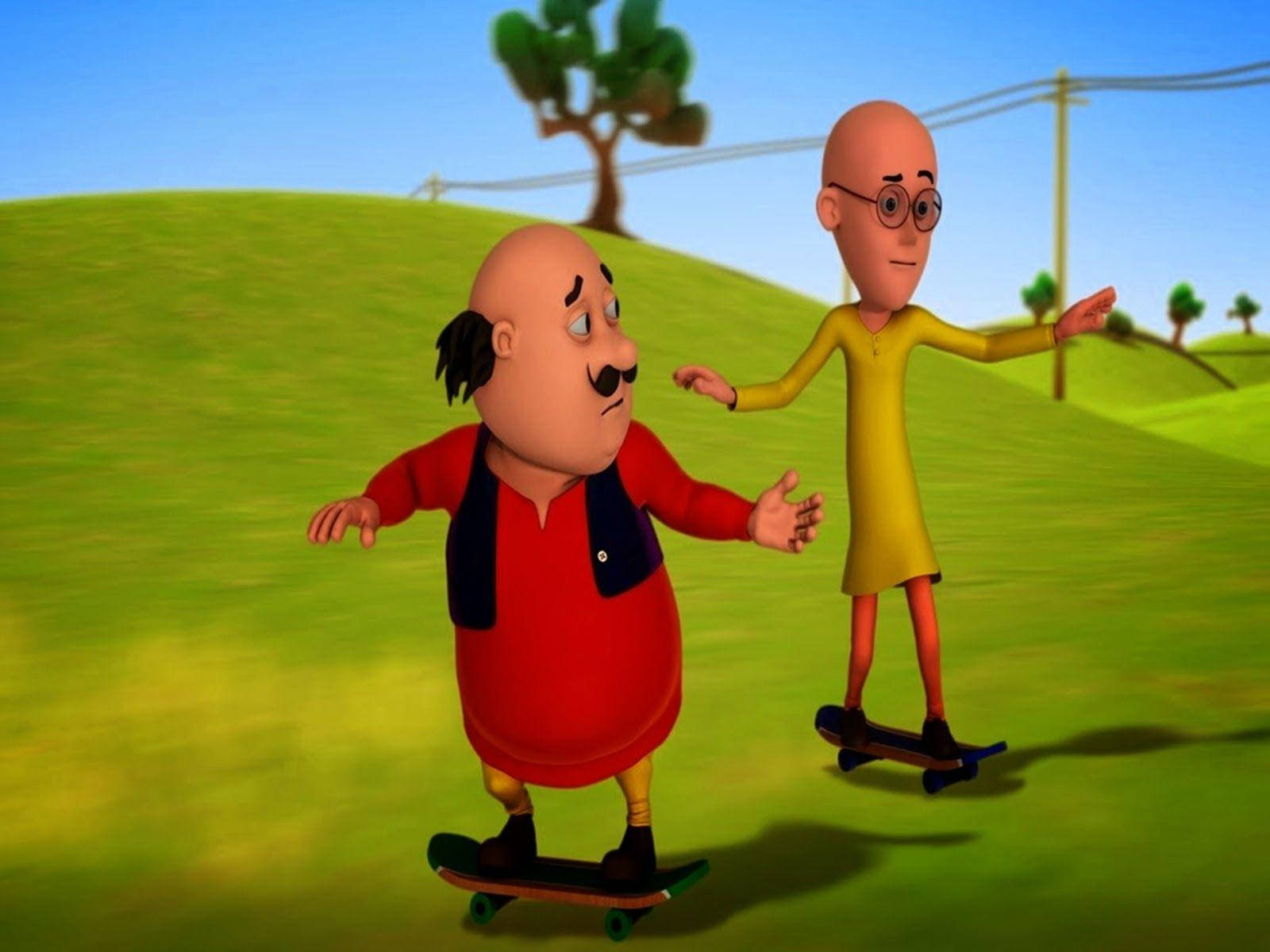 Motu Patlu Skateboard Wallpaper