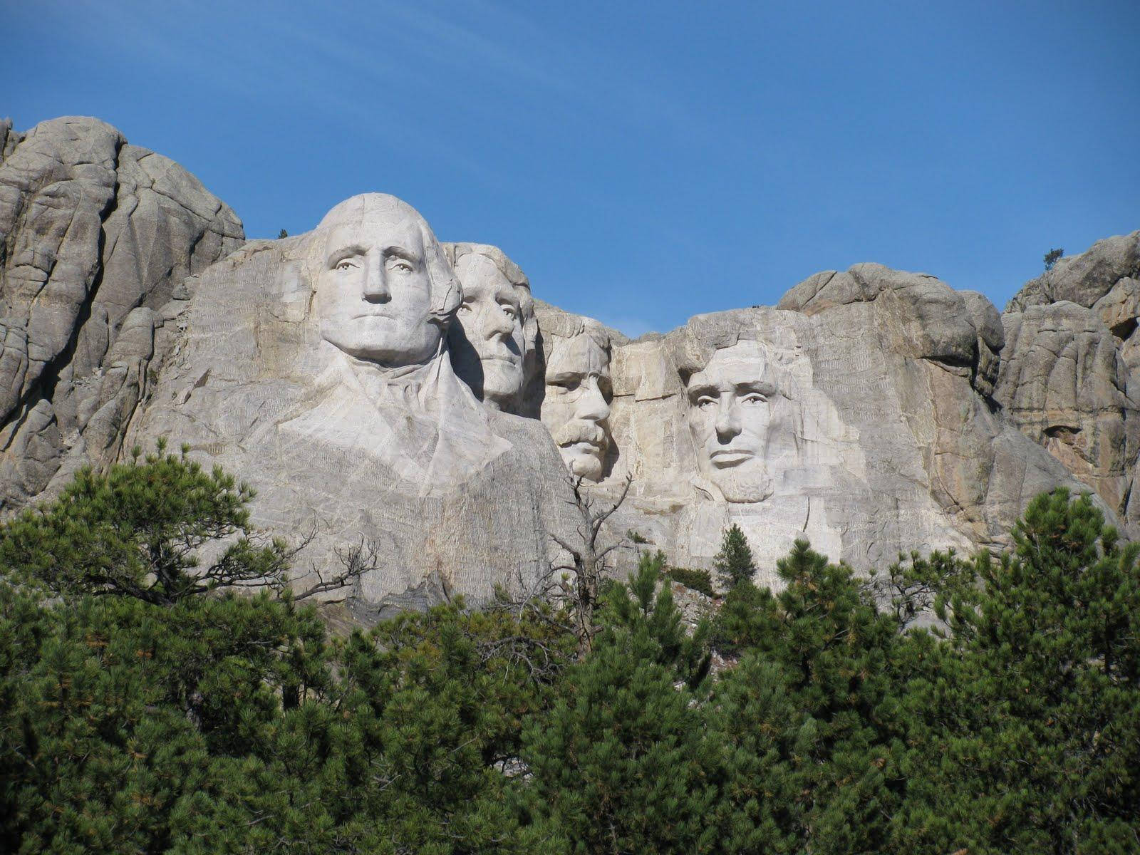 Mount Rushmore View From The Forest Wallpaper