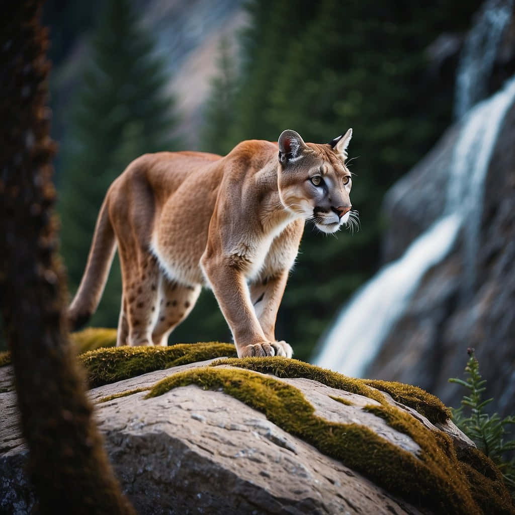 Mountain Lion Stalking Prey Wallpaper