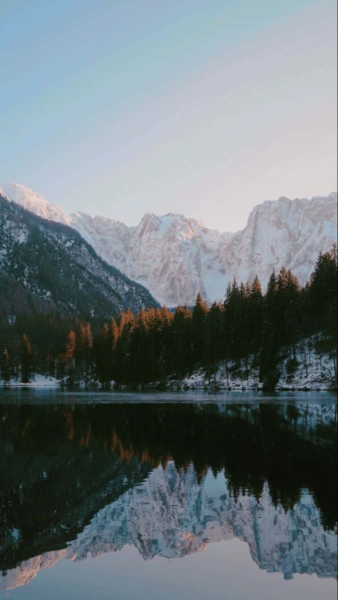 Mountain Reflections At Dusk.jpg Wallpaper