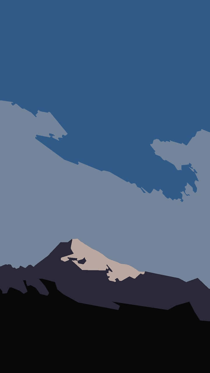 Mountain Silhouette Phone Wallpaper Wallpaper