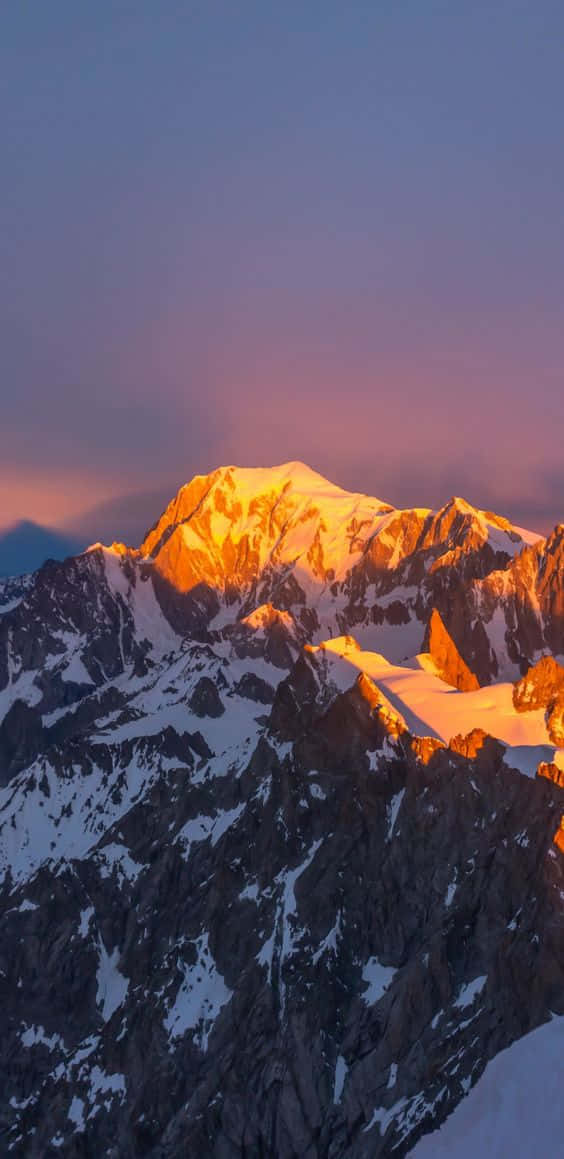 Mountain Sunset - A Magnificent Natural Wonder Wallpaper