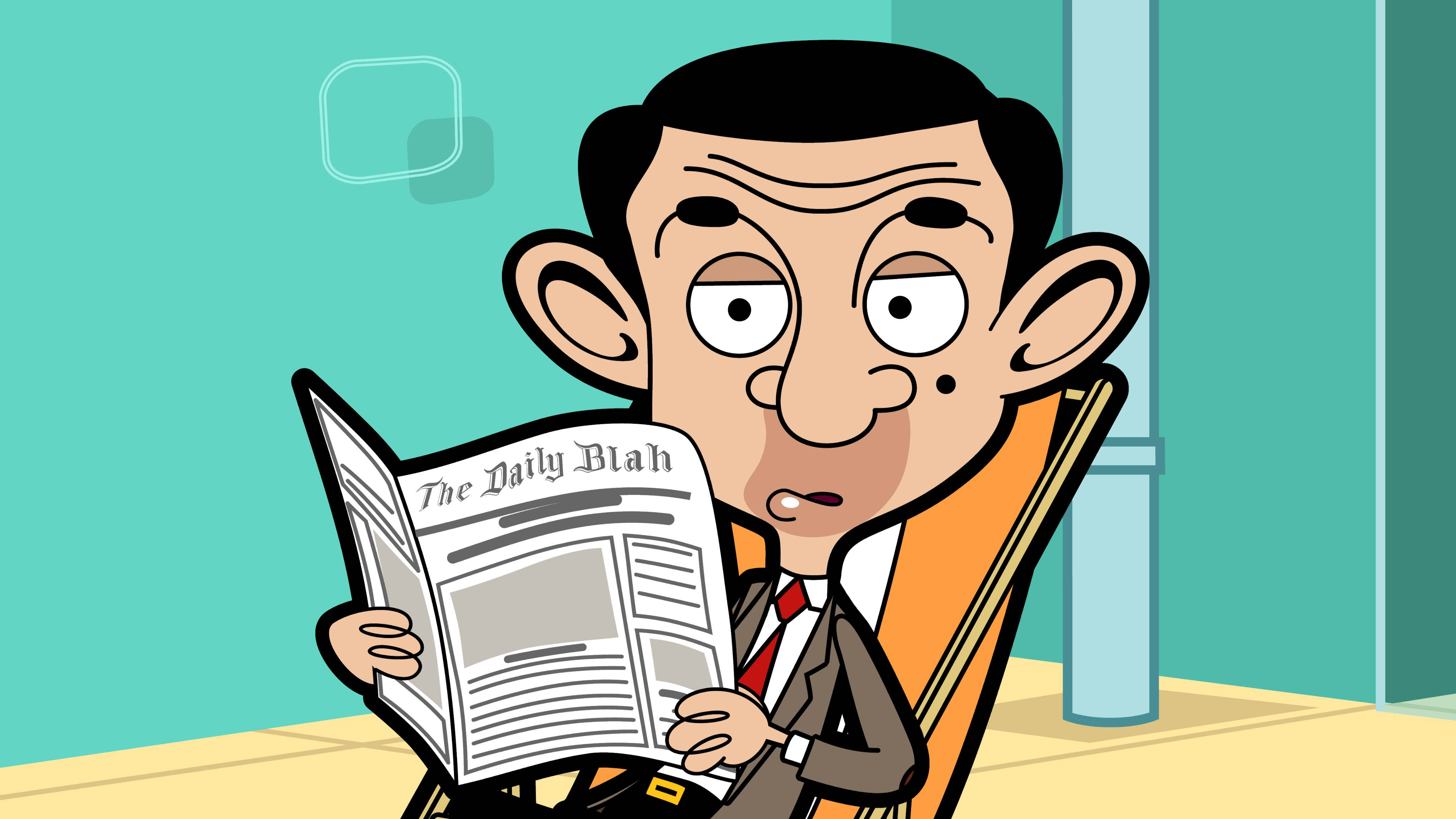 Mr Bean 4k Newspaper Wallpaper