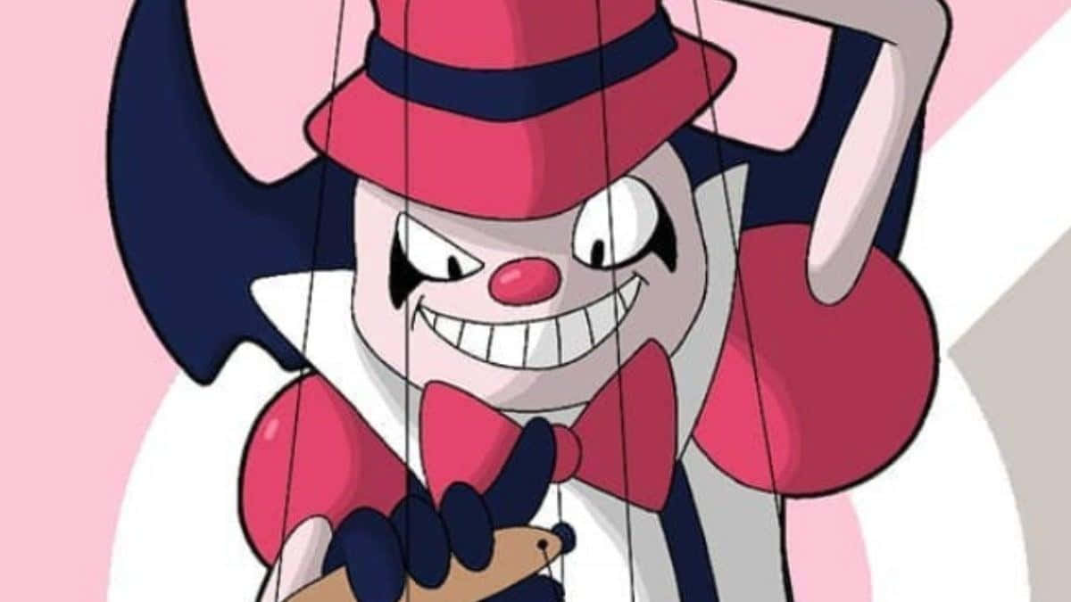 Mr Mime Controlling A Pupptet Wallpaper