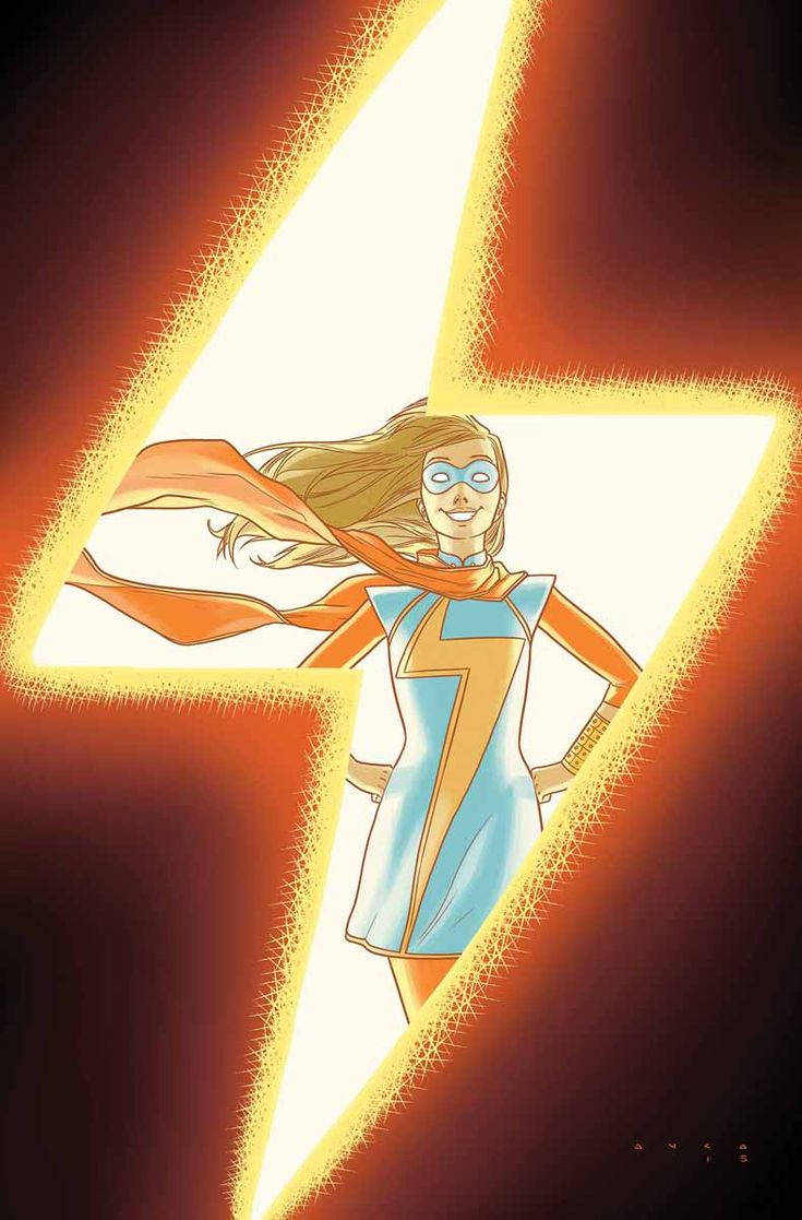 Ms Marvel Logo Frame Wallpaper