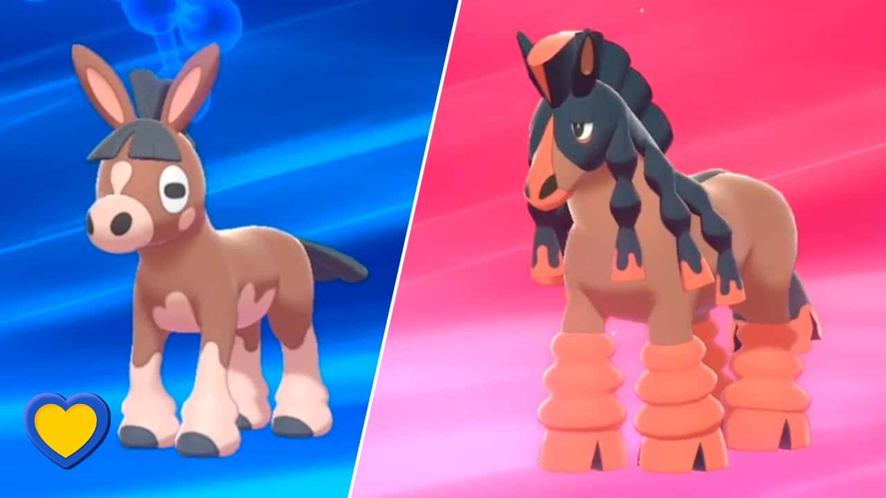 Mudbray Blue And Mudsdale Pink Wallpaper