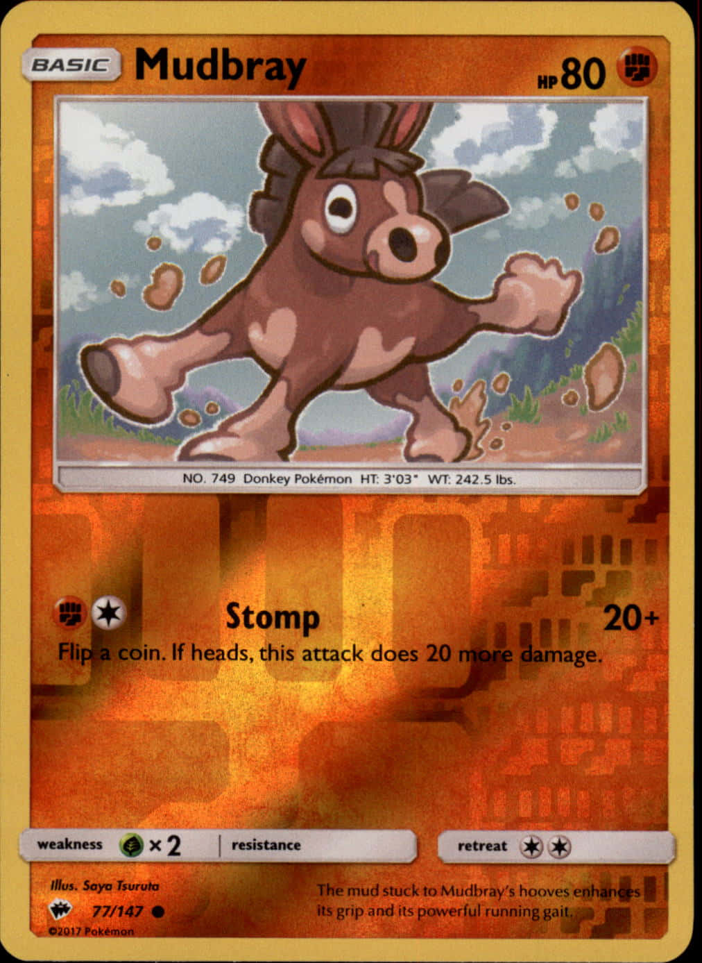 Mudbray Pokemon Card Wallpaper