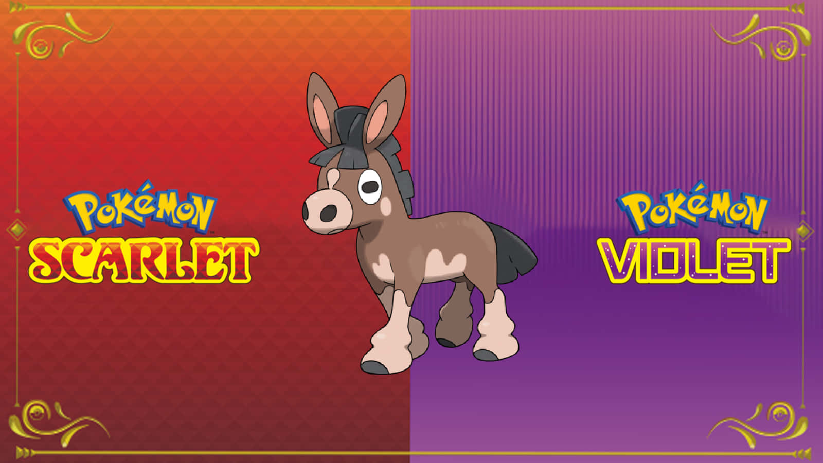 Mudbray Pokemon Scarlet And Violet Wallpaper